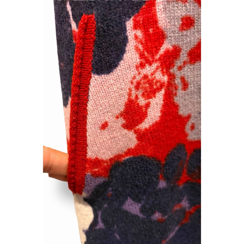 Sparrow Lambswool SM Floral Sweater Dress Belted Dark Academia Retro Cottage - Picture 6 of 16